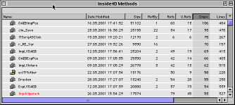 Program Metrix window